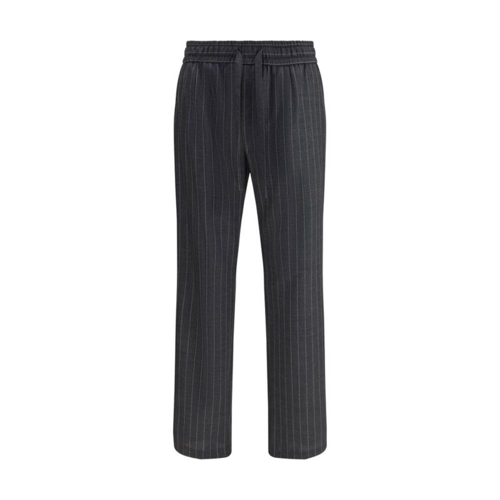 Dolce & Gabbana Gray Wool Oves Aries Casual Men's Pants